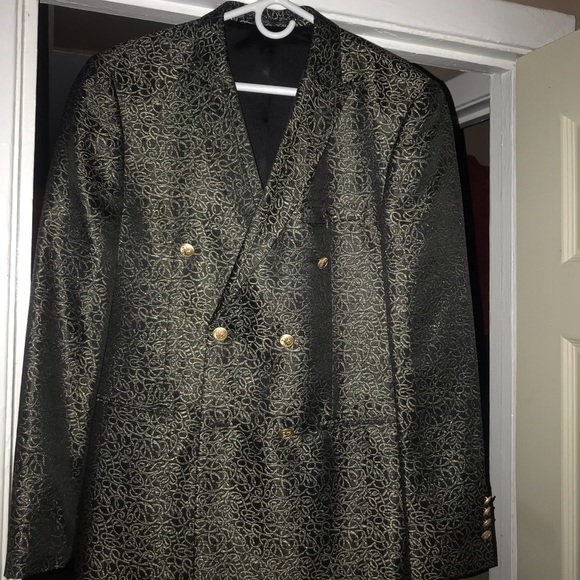Slim fit double breasted blazer-M